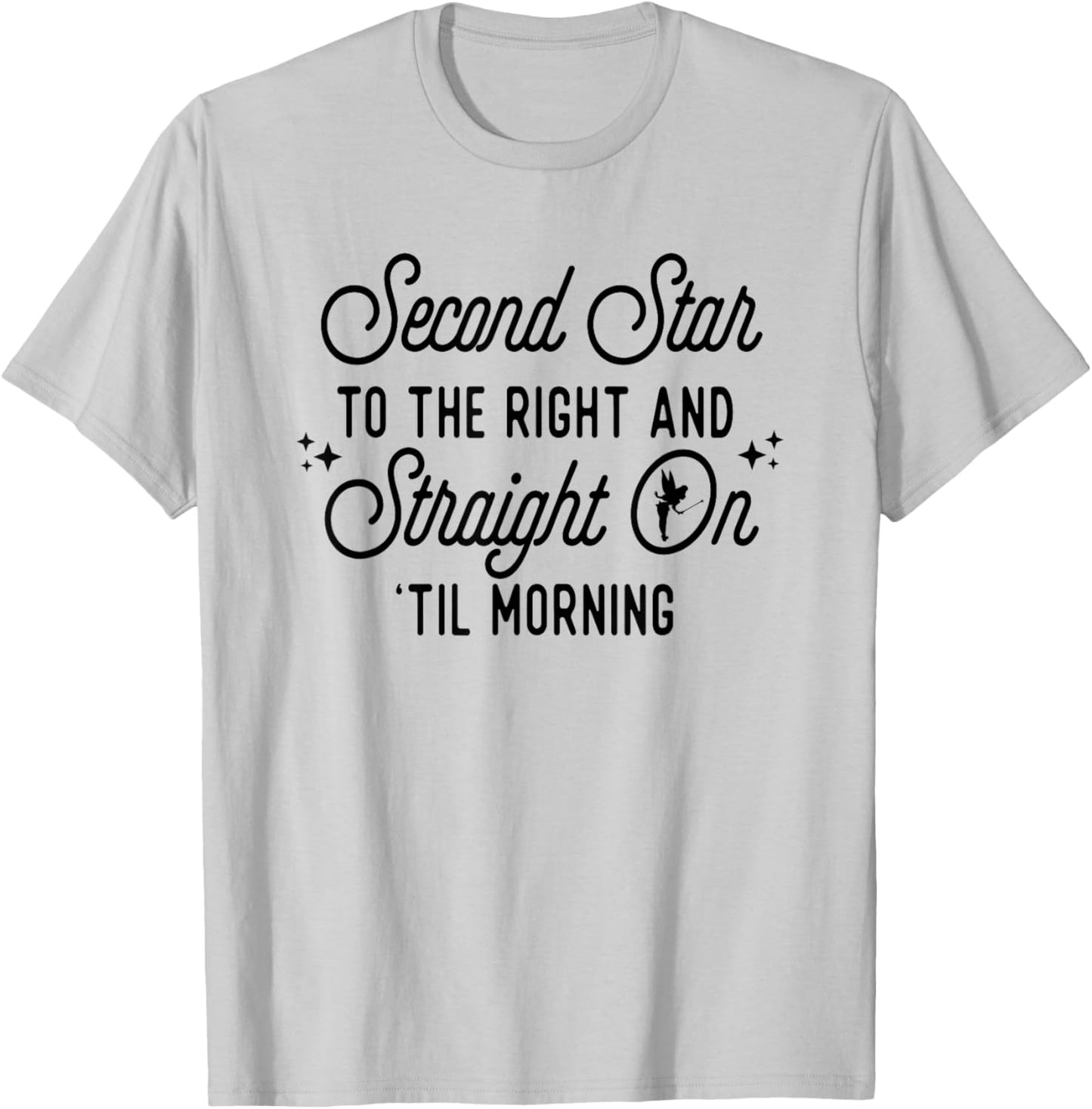 Second Star To The Right You Can Fly Magical T-Shirt - T-Shirt | Ash