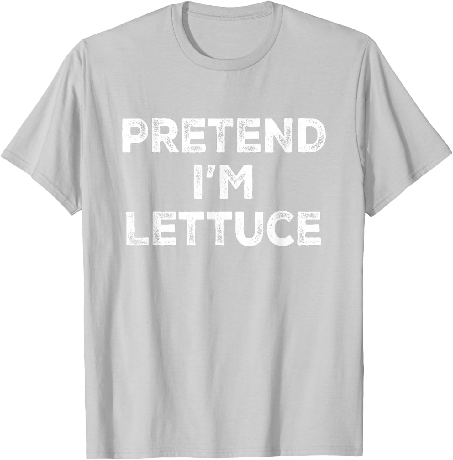 Pretend I'm Lettuce Lazy Halloween Costume T-Shirt - T-Shirt | Ash