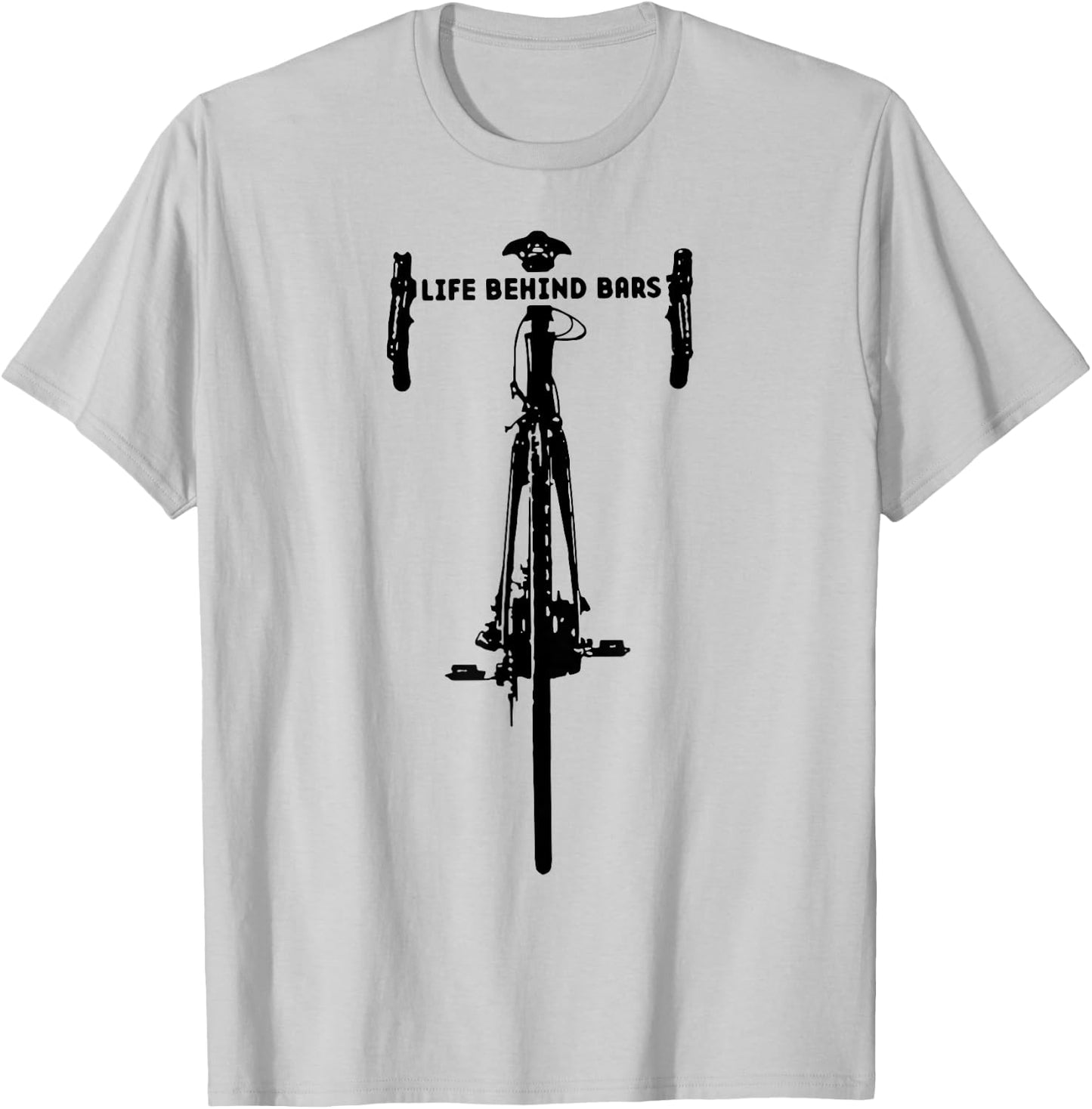 Life Behind Bars Motorcycle Biker T-Shirt - T-Shirt | Ash