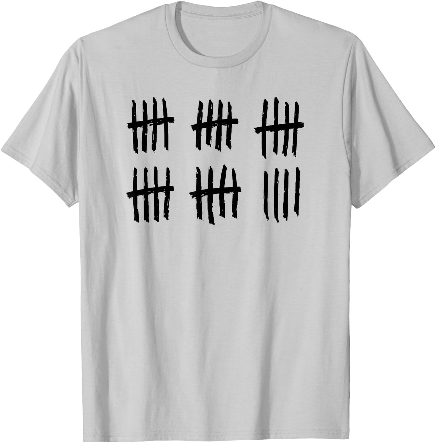 29th Birthday Outfit 29 Years Old Tally Marks Anniversary T-Shirt - T-Shirt | Ash