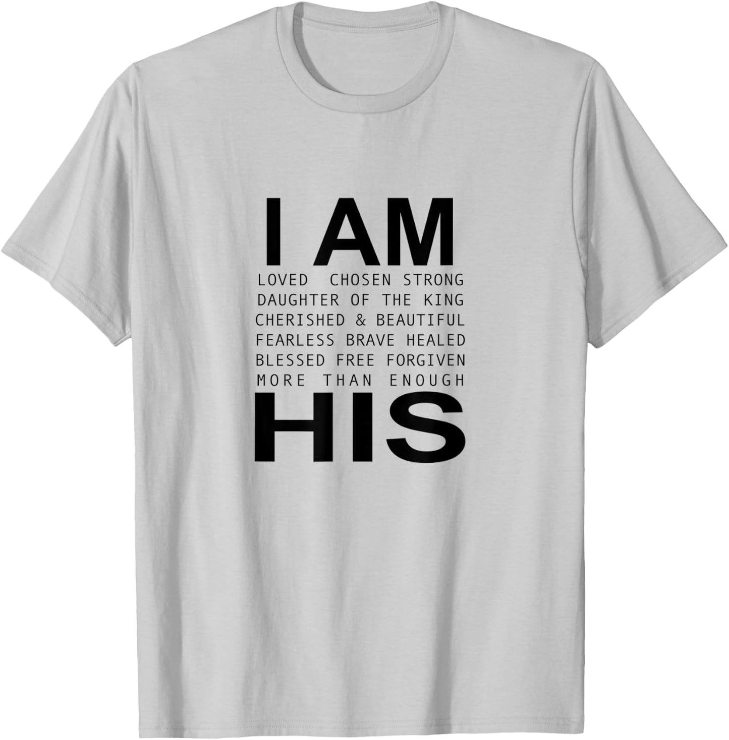 I’m His Christian Faith Christian Jesus God Lover Religious T-Shirt - T-Shirt | Ash
