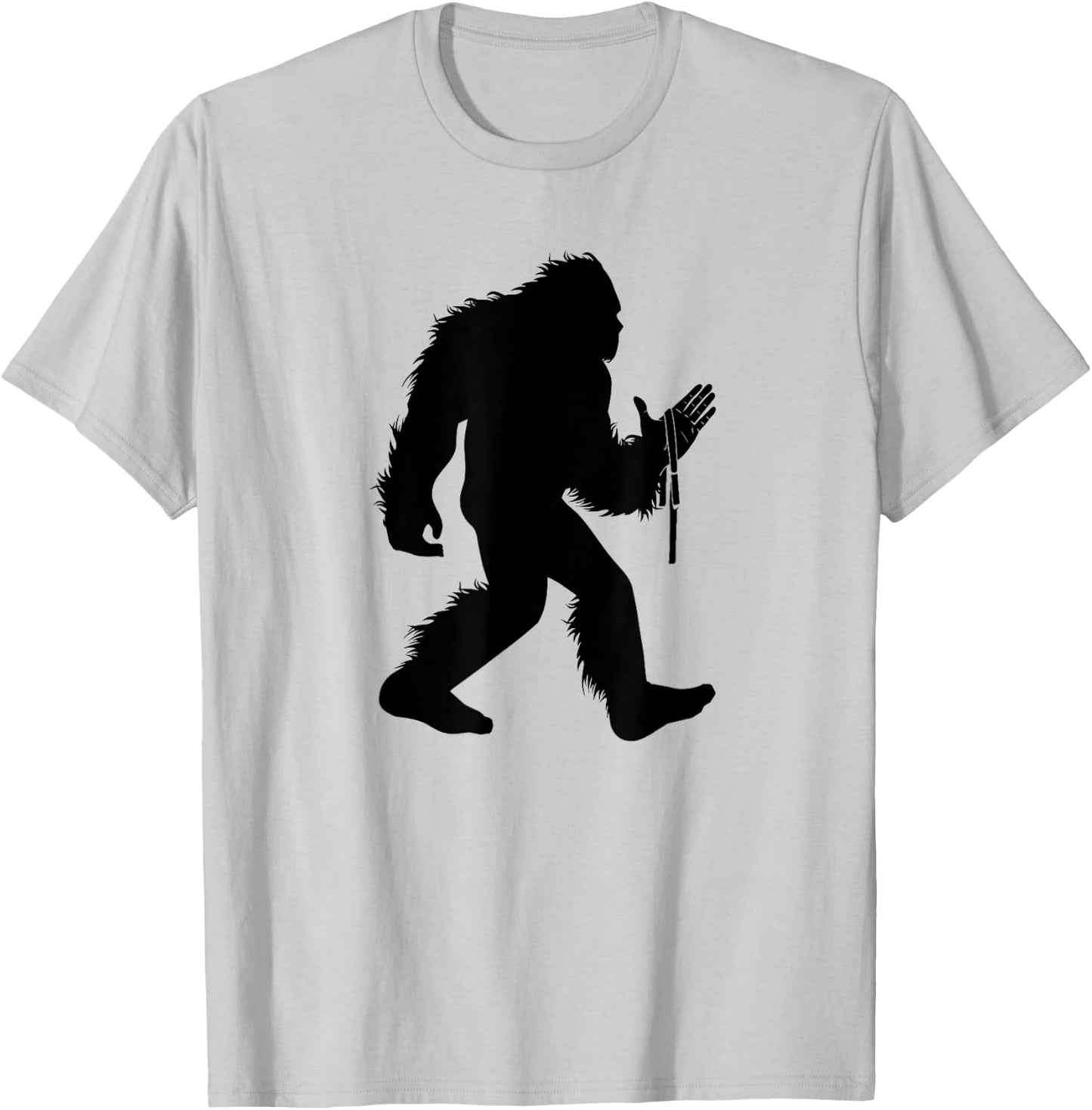 Arm Wrestling Bigfoot Armwrestling Sasquatch Arm Wrestler T-Shirt - T-Shirt | Ash