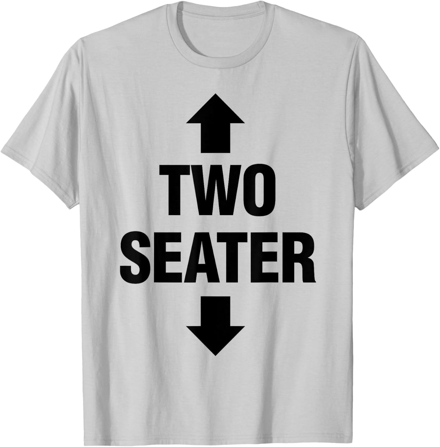 Two Seater Shirt Adult Fetish Swinger Polygamy Freak Gift T-Shirt - T-Shirt | Ash