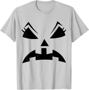 Halloween Pumpkin Face Pumpkin Costume Men Kids T-Shirt - T-Shirt | Ash
