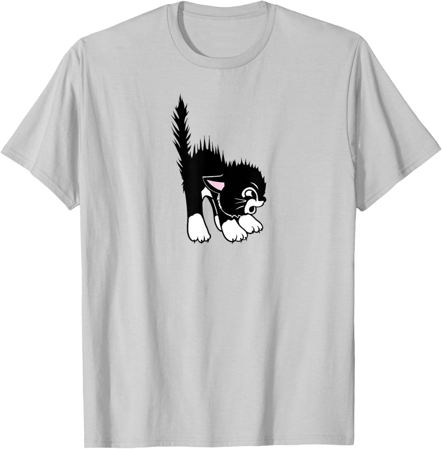 Disney Silly Symphonies More Kittens Scared Kitty Logo T-Shirt - T-Shirt | Ash