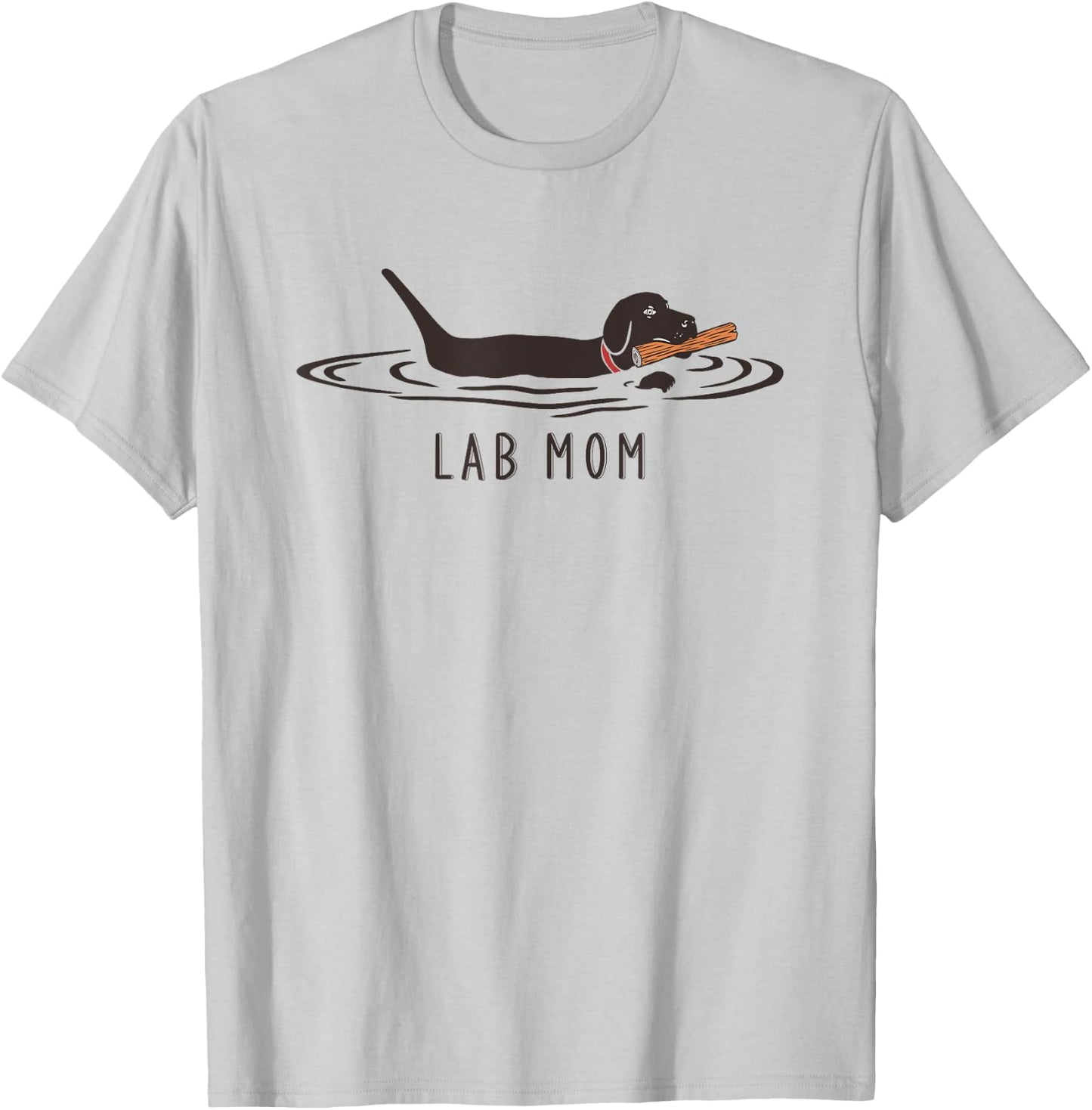 Lab Mom Labrador Retriever Dog Owner Mother T-Shirt - T-Shirt | Ash