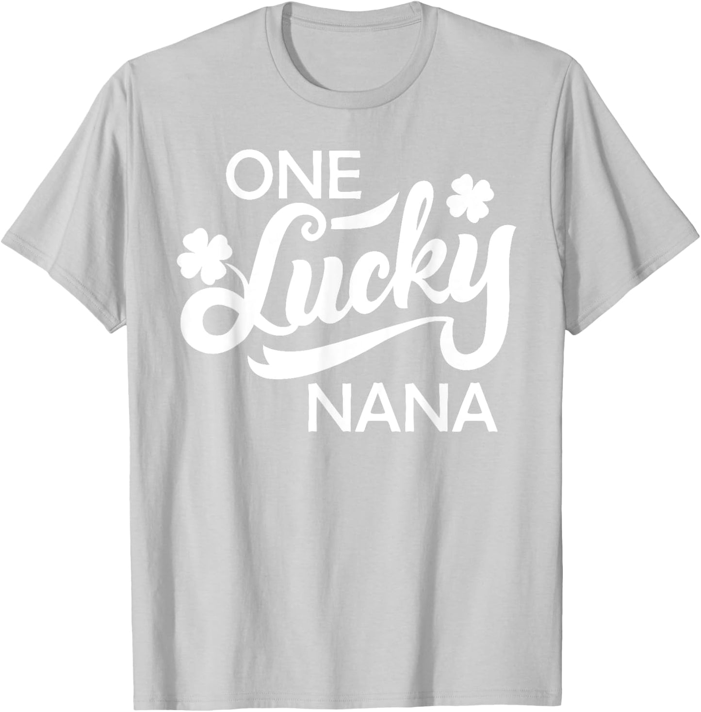 St Patricks Day A Happy Nana Shamrock Irish Gesc T-Shirt - T-Shirt | Ash