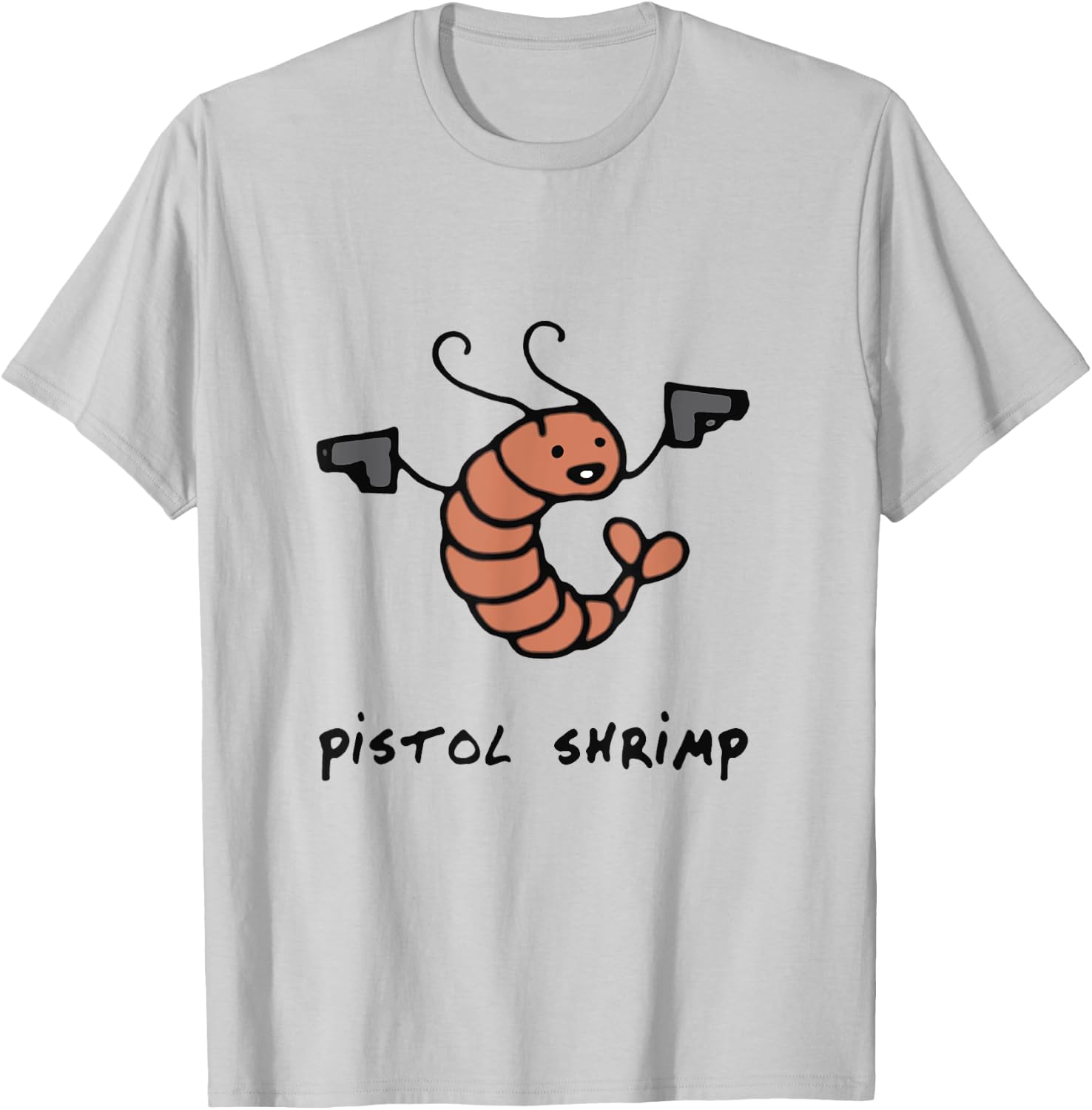 Pistol Shrimp Funny Sea Worm Sea Animals T-Shirt - T-Shirt | Ash