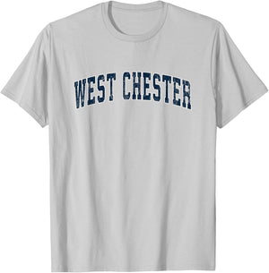 West Chester Pennsylvania PA Vintage Sports Design Navy Desi T-Shirt - T-Shirt | Ash