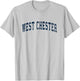 West Chester Pennsylvania PA Vintage Sports Design Navy Desi T-Shirt - T-Shirt | Ash