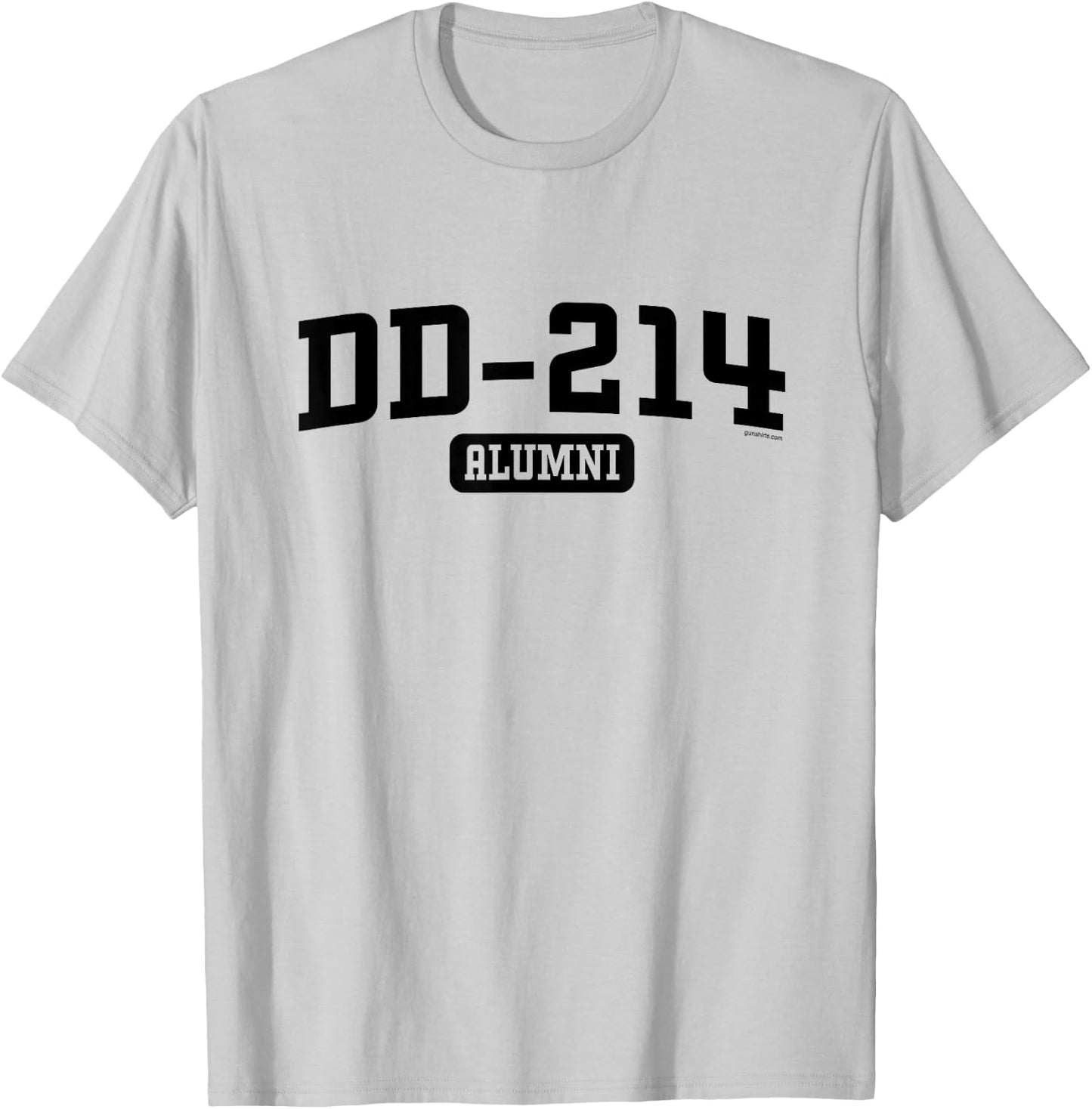 GS Military Designs DD 214 Alumni - Grey, , 3X-Large, Short Sleeve, Classic Fit, Veteran T-Shirt - T-Shirt | Ash