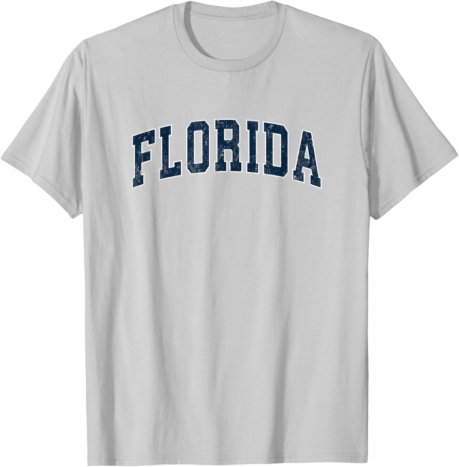 Florida FL Vintage Sports Design Navy Design T-Shirt - T-Shirt | Ash