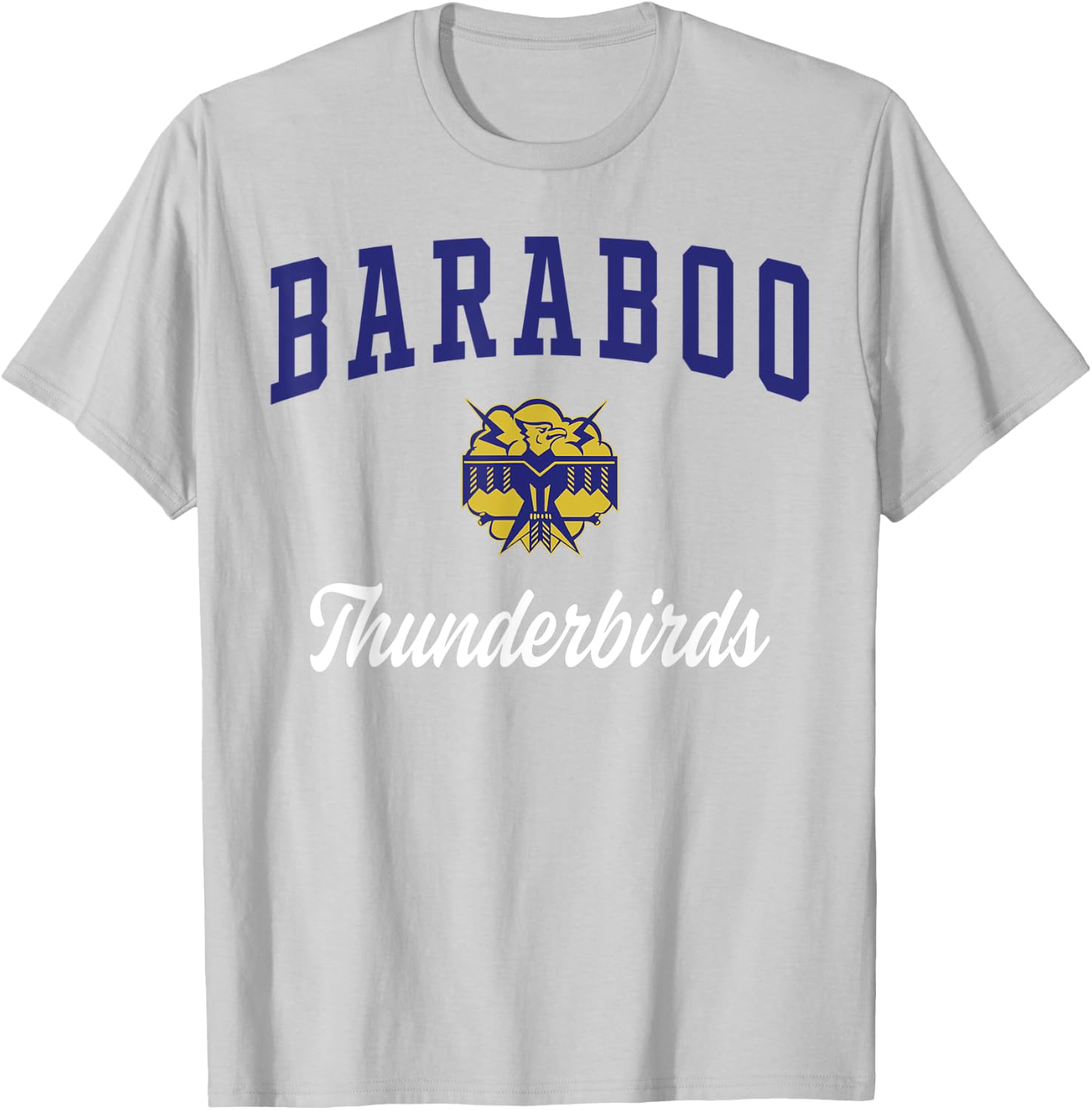 Baraboo High School Thunderbirds T-Shirt - T-Shirt | Ash
