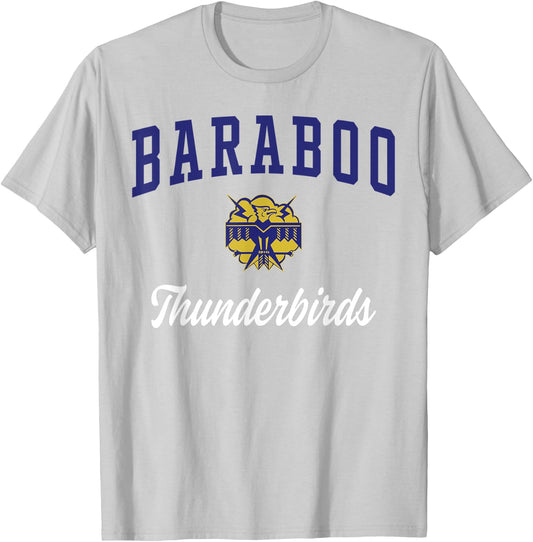 Baraboo High School Thunderbirds T-Shirt - T-Shirt | Ash