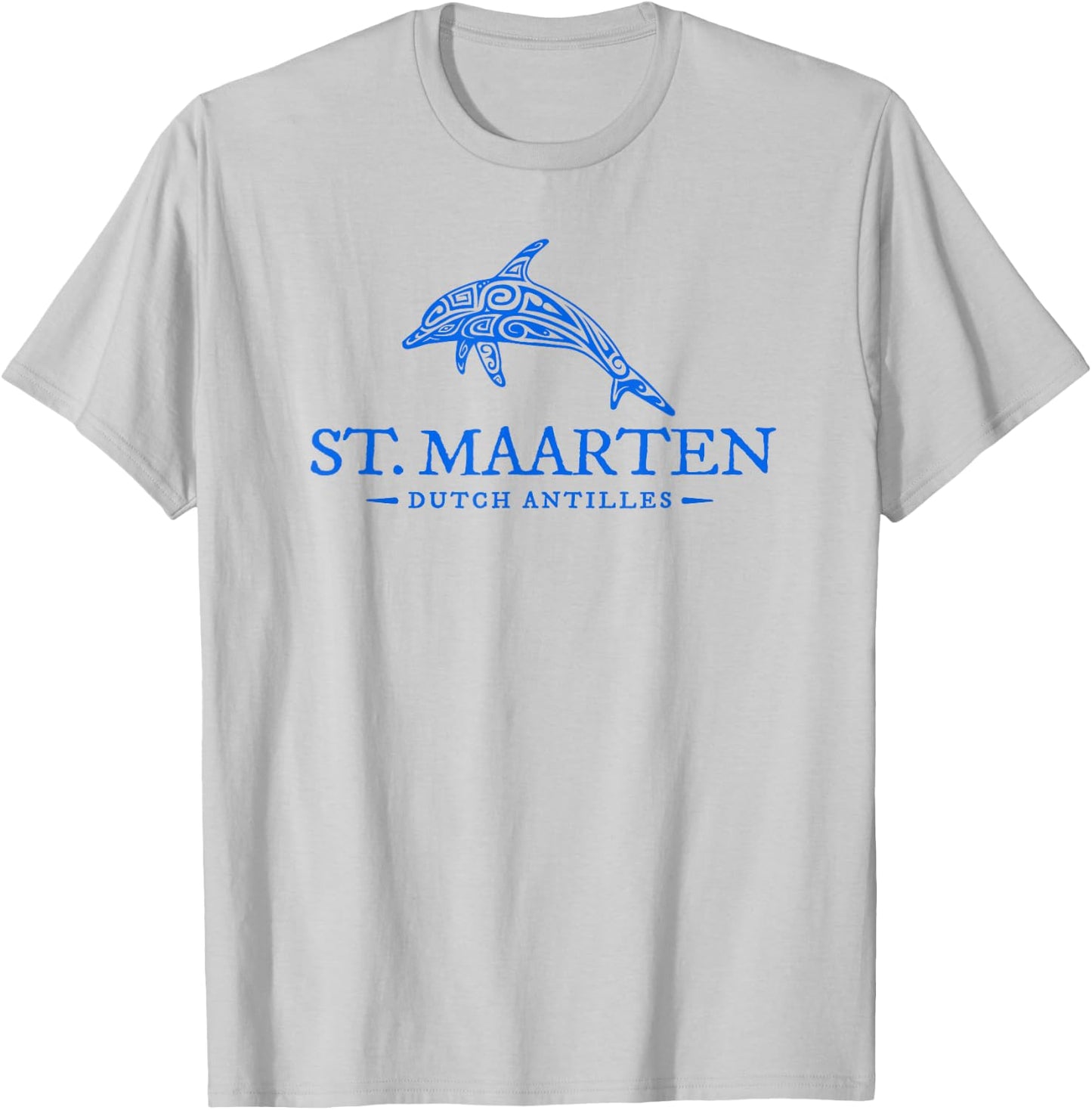 St Maarten Dolphin Boys Girls Toddler Vacation Souvenir T-Shirt - T-Shirt | Ash