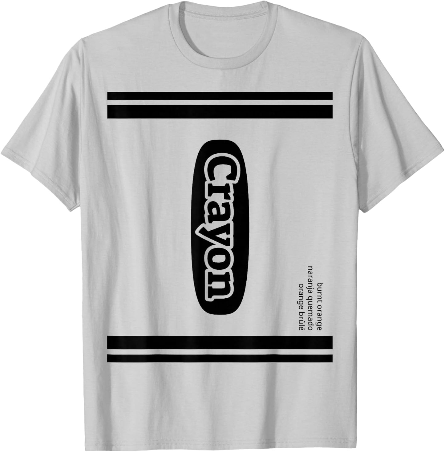 Crayon Burnt Orange Group Costume T-Shirt - T-Shirt | Ash