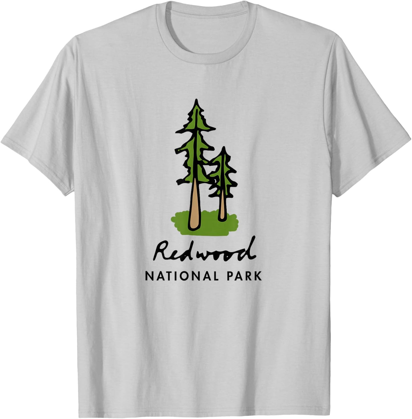 Family Vacation Design - Retro Redwood National Park T-Shirt - T-Shirt | Ash