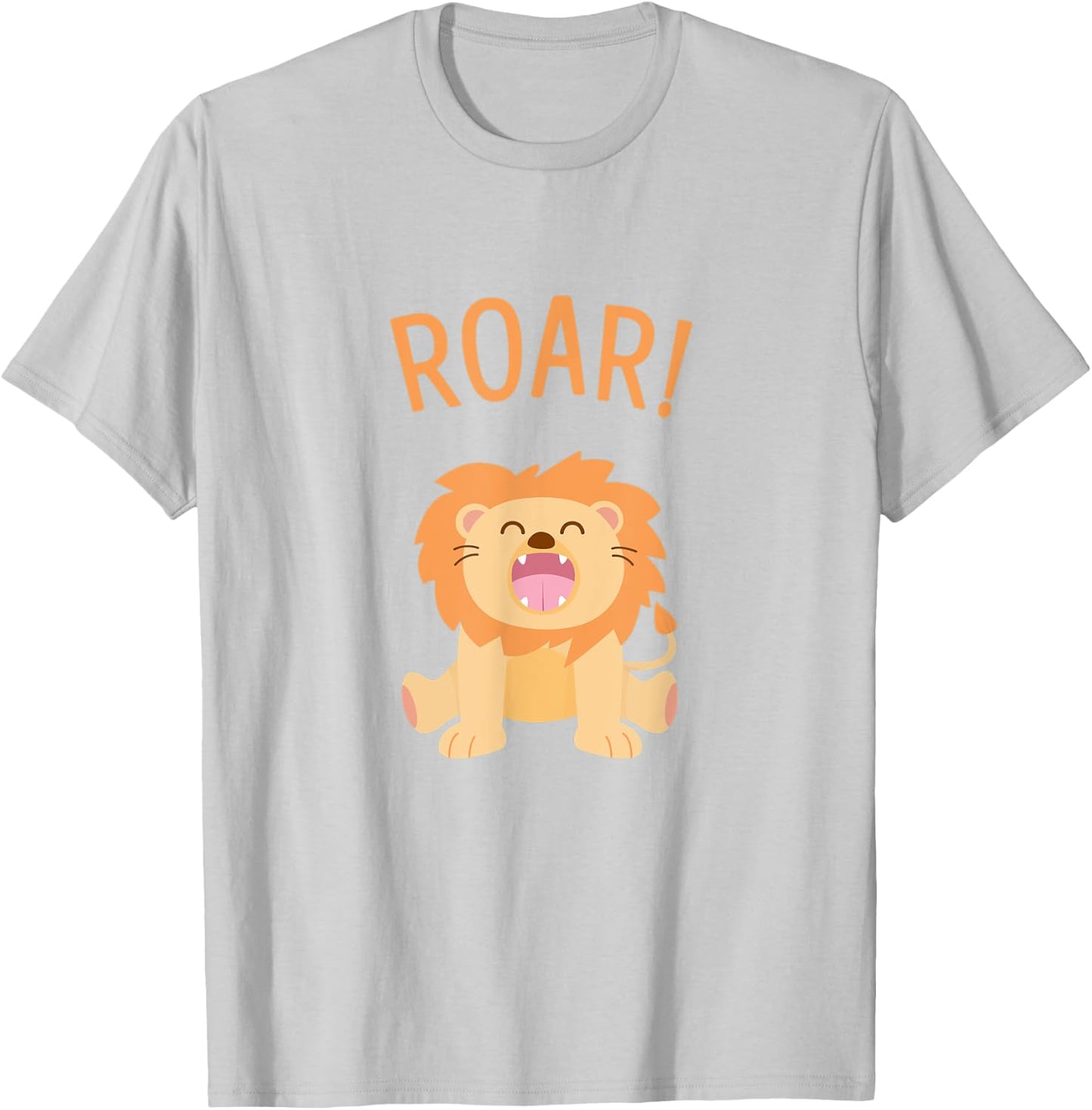 Roar! Lion T-Shirt - T-Shirt | Ash