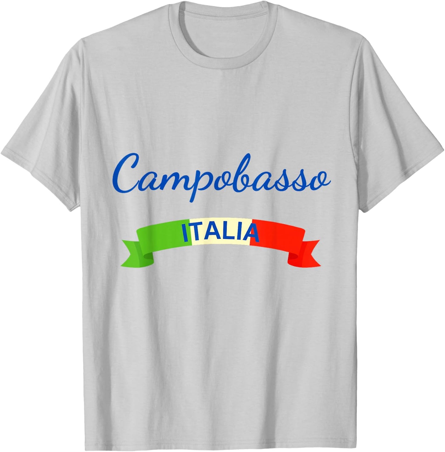 Campobasso Italy Flag Roma Italia Souvenir Matching Italian T-Shirt - T-Shirt | Ash