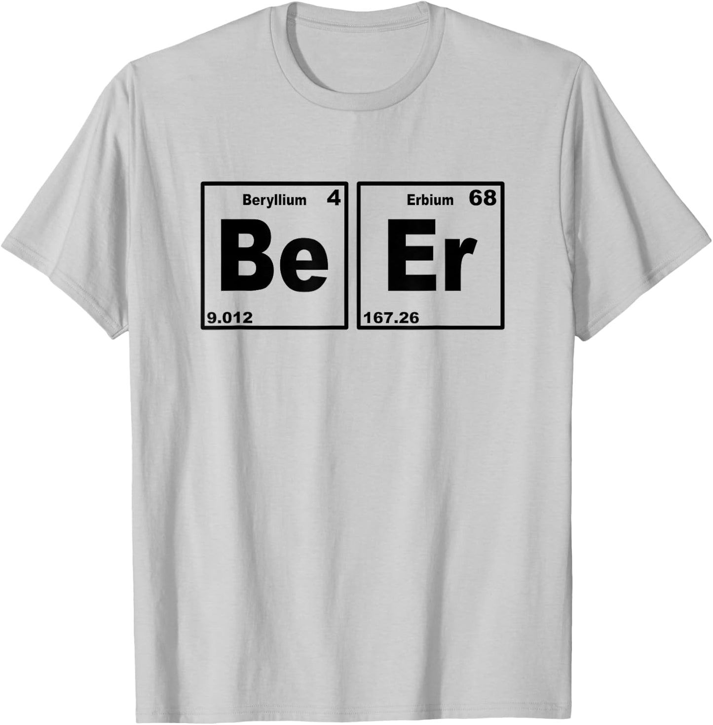 Beer Periodic Table - Chemistry T-Shirt - T-Shirt | Ash
