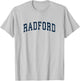 Radford Virginia VA Vintage Sports Design Navy Design T-Shirt - T-Shirt | Ash