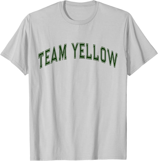 Summer Camp Color Team Yellow Field Day Event War Game Men Women Kids T-Shirt - T-Shirt | Ash