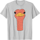 Ostrich Head Ostrich Funny Ostrich Costume T-Shirt - T-Shirt | Ash