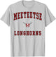 Meeteetse High School Longhorns T-Shirt - T-Shirt | Ash