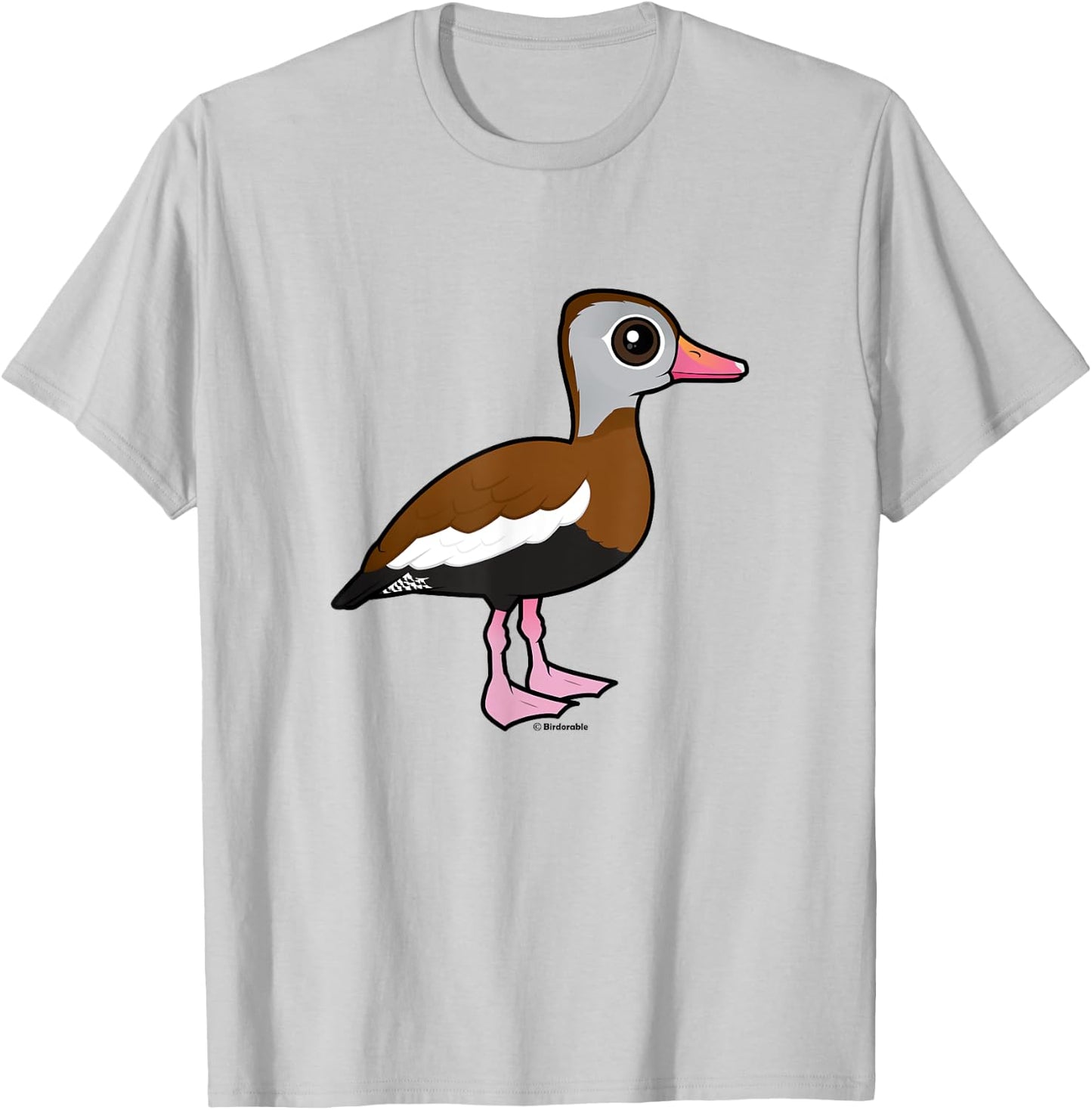Black-bellied Whistling-Duck Cute Cartoon Duck Bird Lover T-Shirt - T-Shirt | Ash
