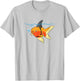Goldfish Shark Fin Goldfish Motivational Goldfish T-Shirt - T-Shirt | Ash