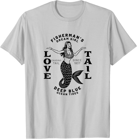 Fishing & Chasing Tail T-Shirt - T-Shirt | Ash