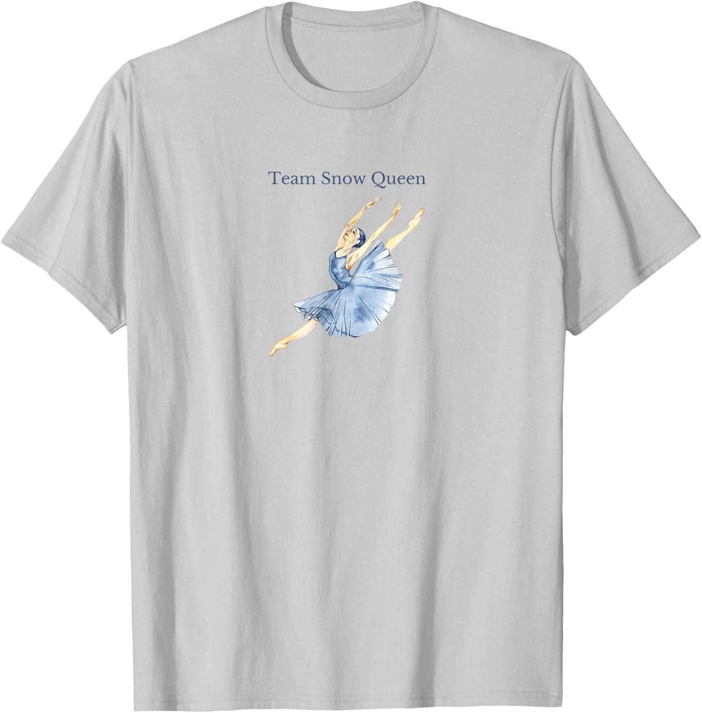 Team Snow Queen Nutcracker Ballet Christmas Dancer Graphic T-Shirt - T-Shirt | Ash