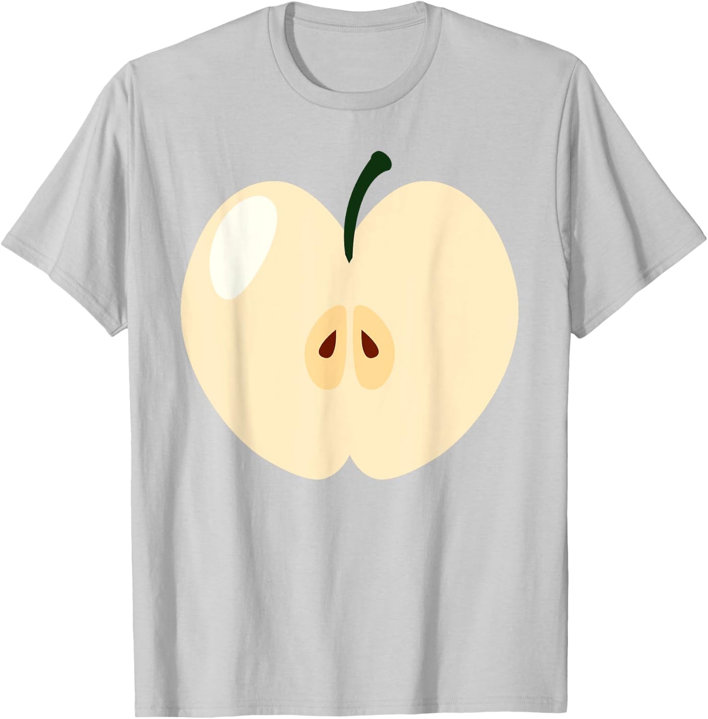 Green Apple Easy Funny Matching Halloween Costume Men Women T-Shirt - T-Shirt | Ash