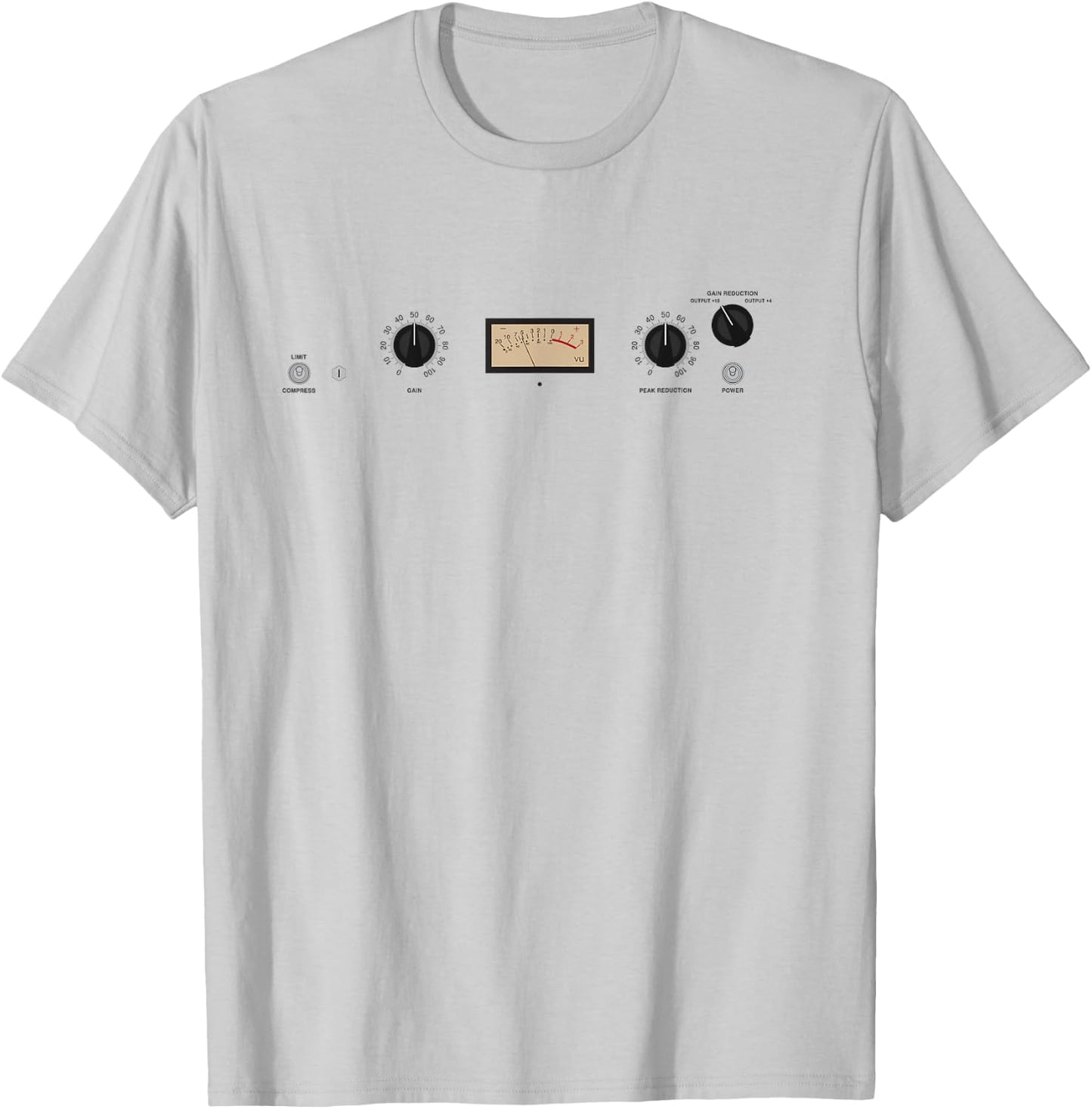 LA-2A Optical Compressor Leveling Amplifier Studio Rack Gear T-Shirt - T-Shirt | Ash