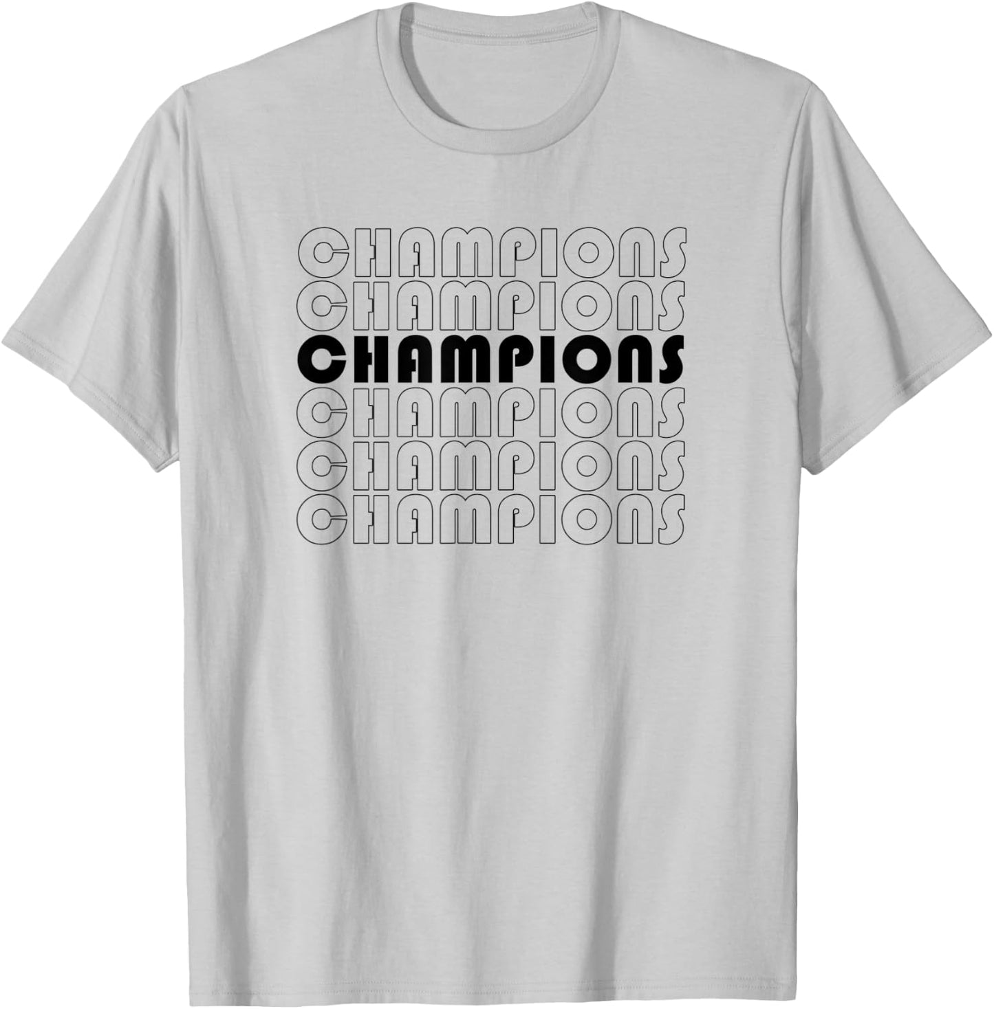 Champions Of Your Sport Team Championship Winners T-Shirt - T-Shirt | Ash