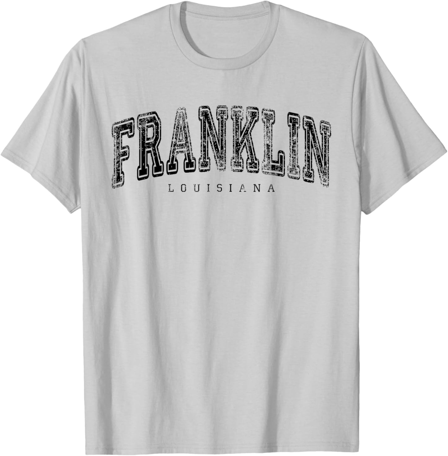 Franklin Louisiana Vintage Retro US City State Travel T-Shirt - T-Shirt | Ash