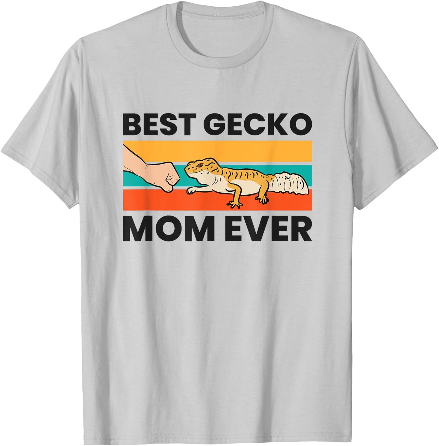 Best Gecko Mom Ever Lizard Leopard Gecko T-Shirt - T-Shirt | Ash