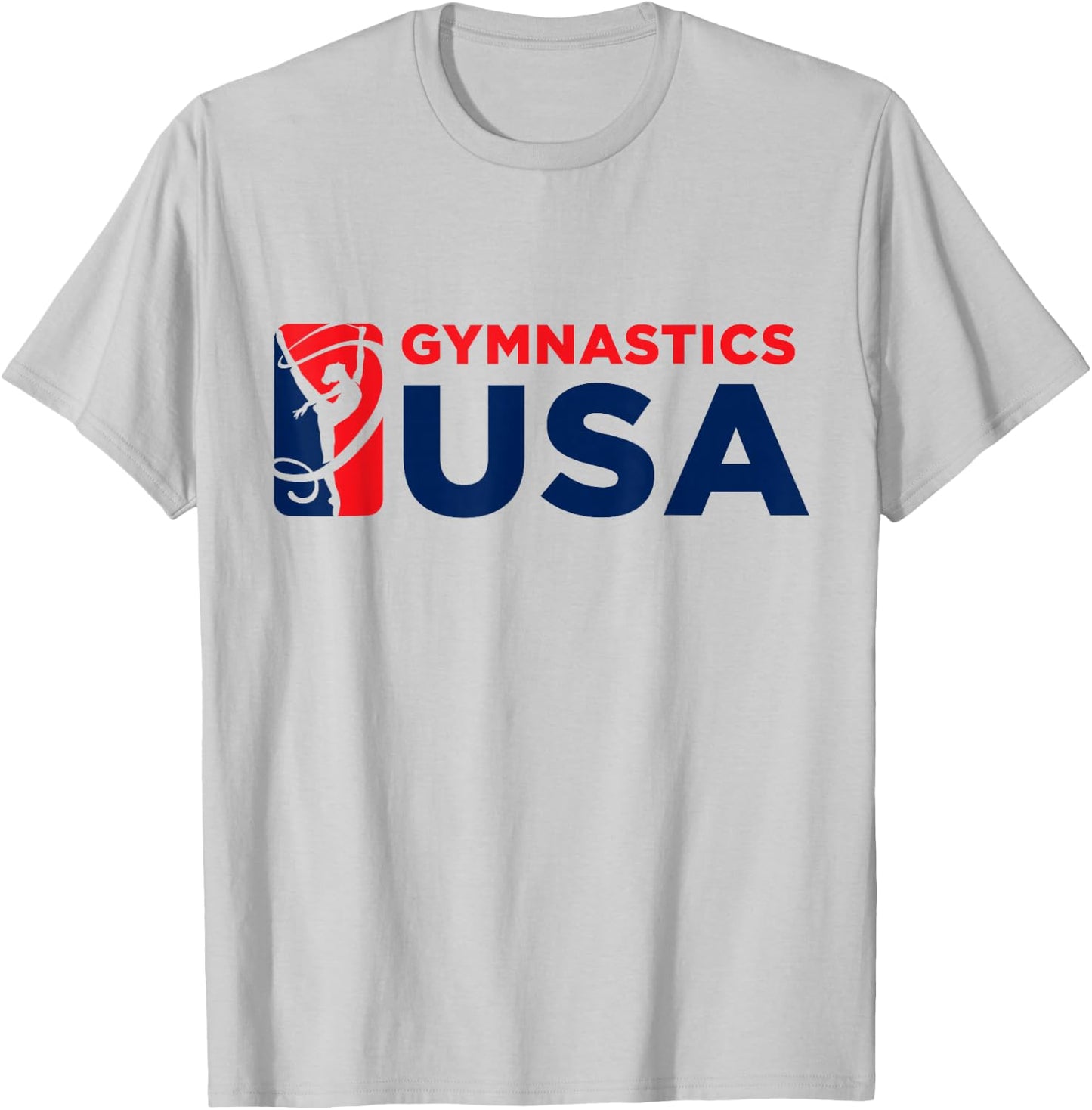 Gymnastics USA Support The Team USA Flag T-Shirt - T-Shirt | Ash