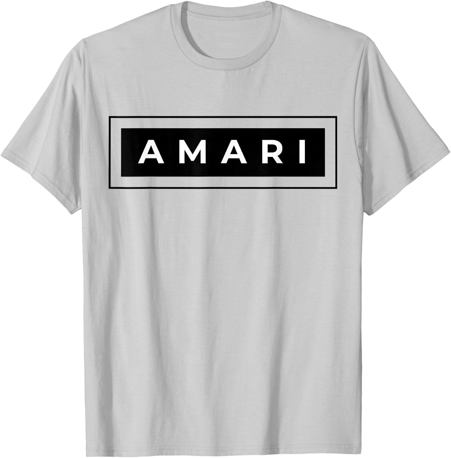 Amari First Name and Surname Design T-Shirt - T-Shirt | Ash