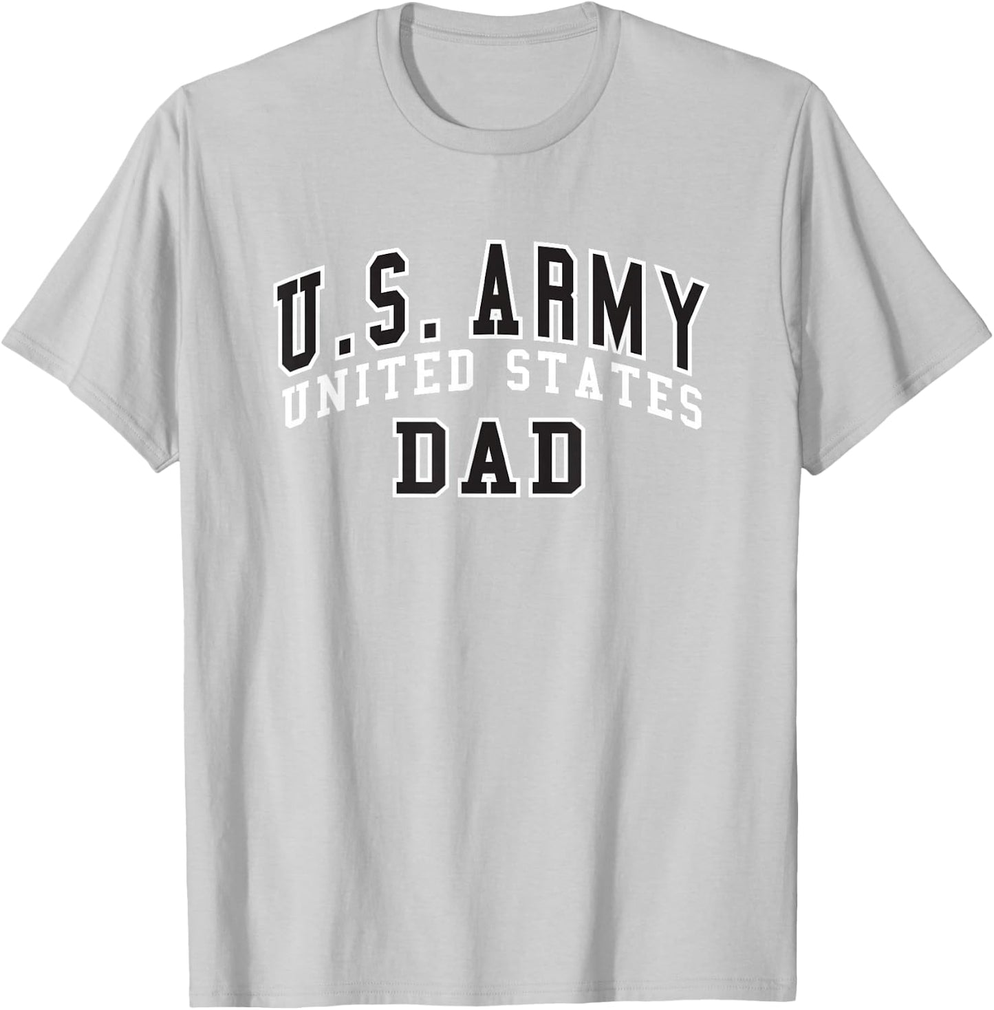 Military Army United States Dad Gray Officially Licensed T-Shirt - T-Shirt | Ash