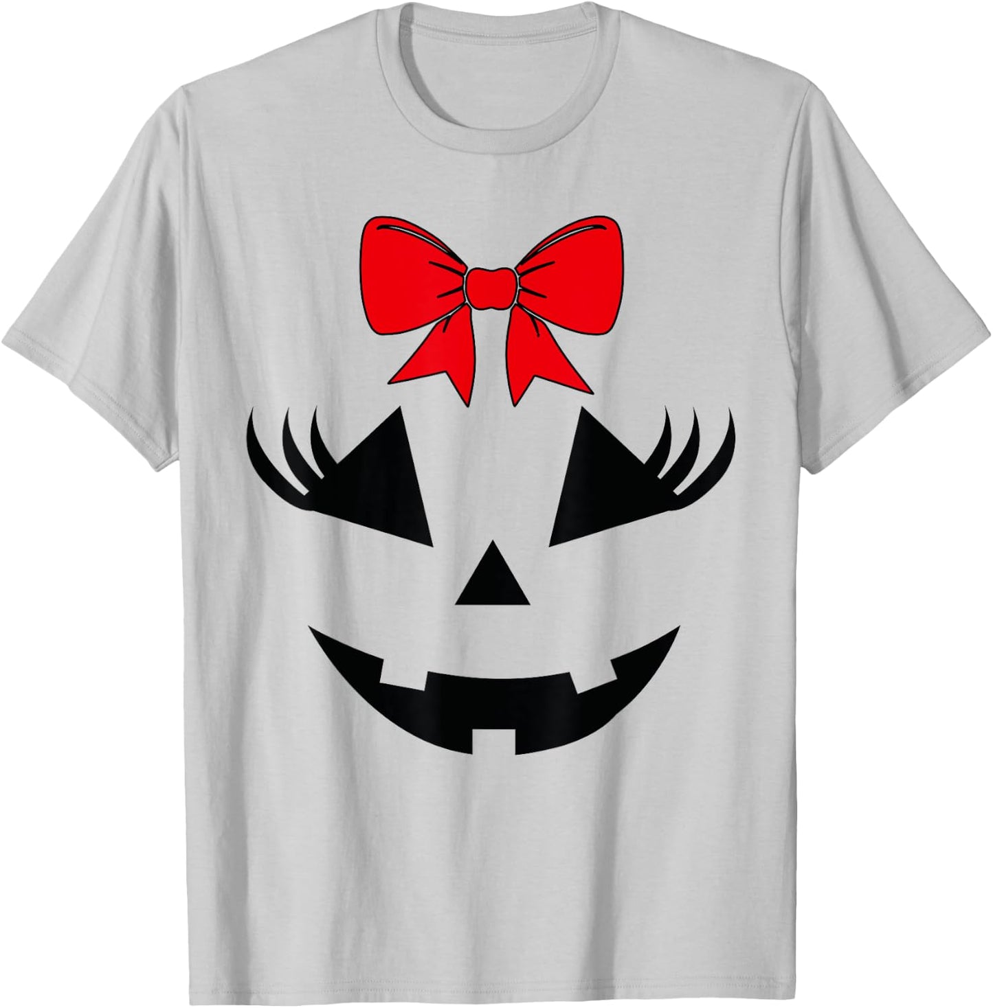 Scary Spooky Jack O Lantern Face Pumpkin Halloween Women T-Shirt - T-Shirt | Ash