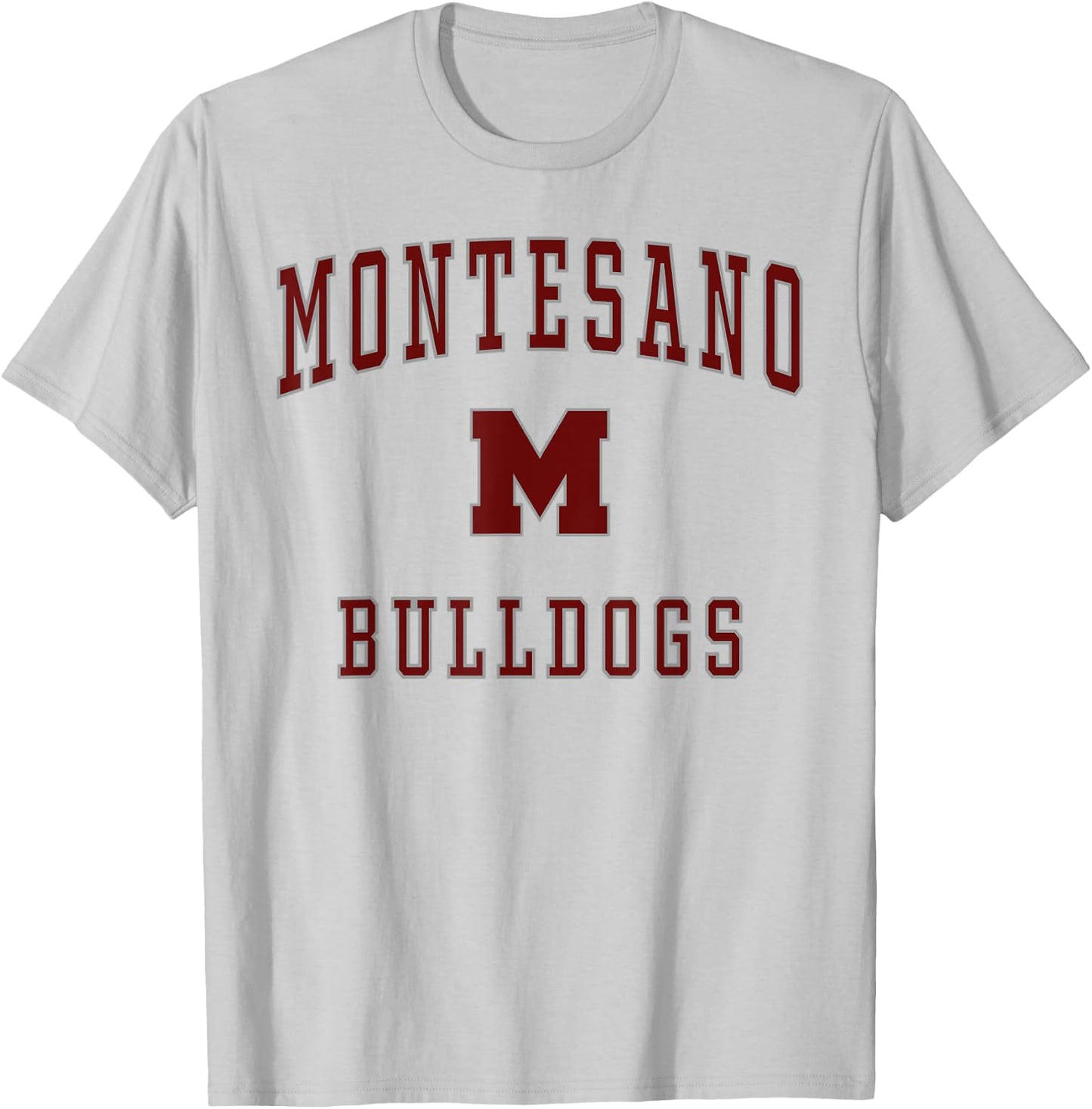 Montesano High School Bulldogs T-Shirt - T-Shirt | Ash