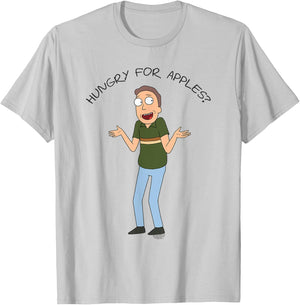 Rick and Morty Hungry For Apples T-Shirt - T-Shirt | Ash
