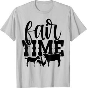 County Fair / State Fair Celebrate Food Summer Livestock T-Shirt - T-Shirt | Ash