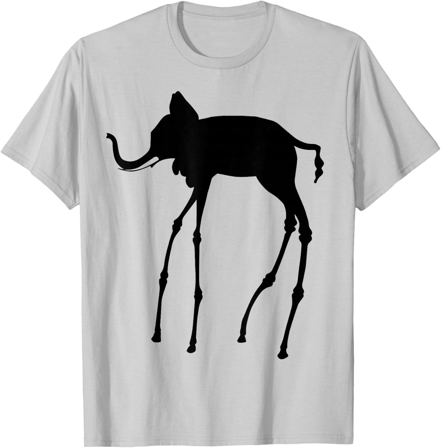 The Elephant by Dali T-Shirt - T-Shirt | Ash