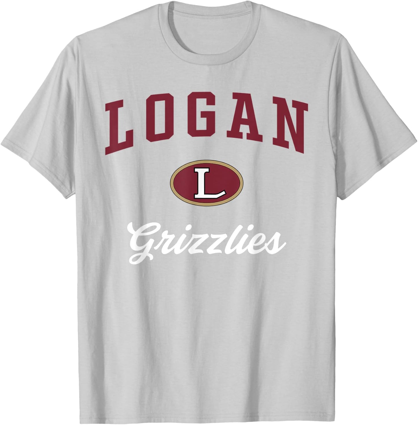 Logan High School Grizzlies T-Shirt - T-Shirt | Ash