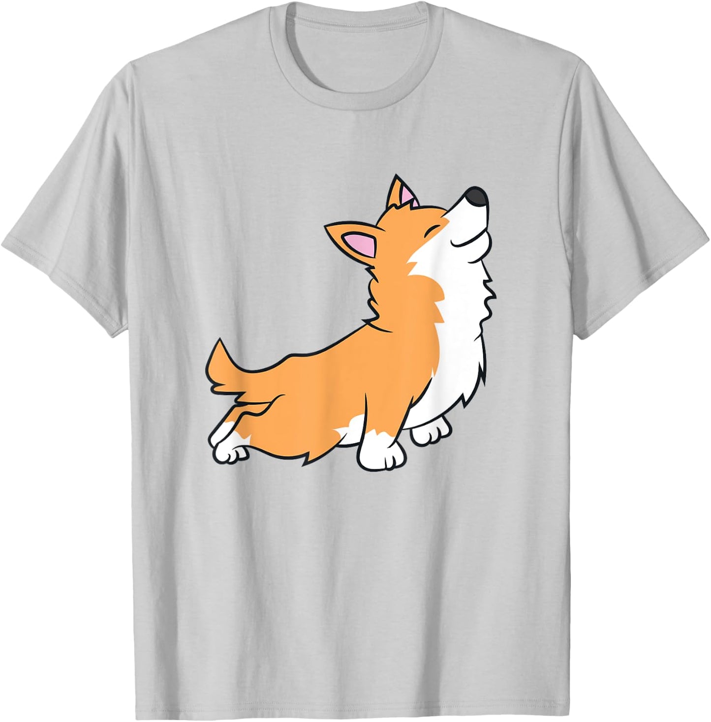 Corgi Dog Yoga Workout Meditation Exercise Corgi Owner Women Kids T-Shirt - T-Shirt | Ash