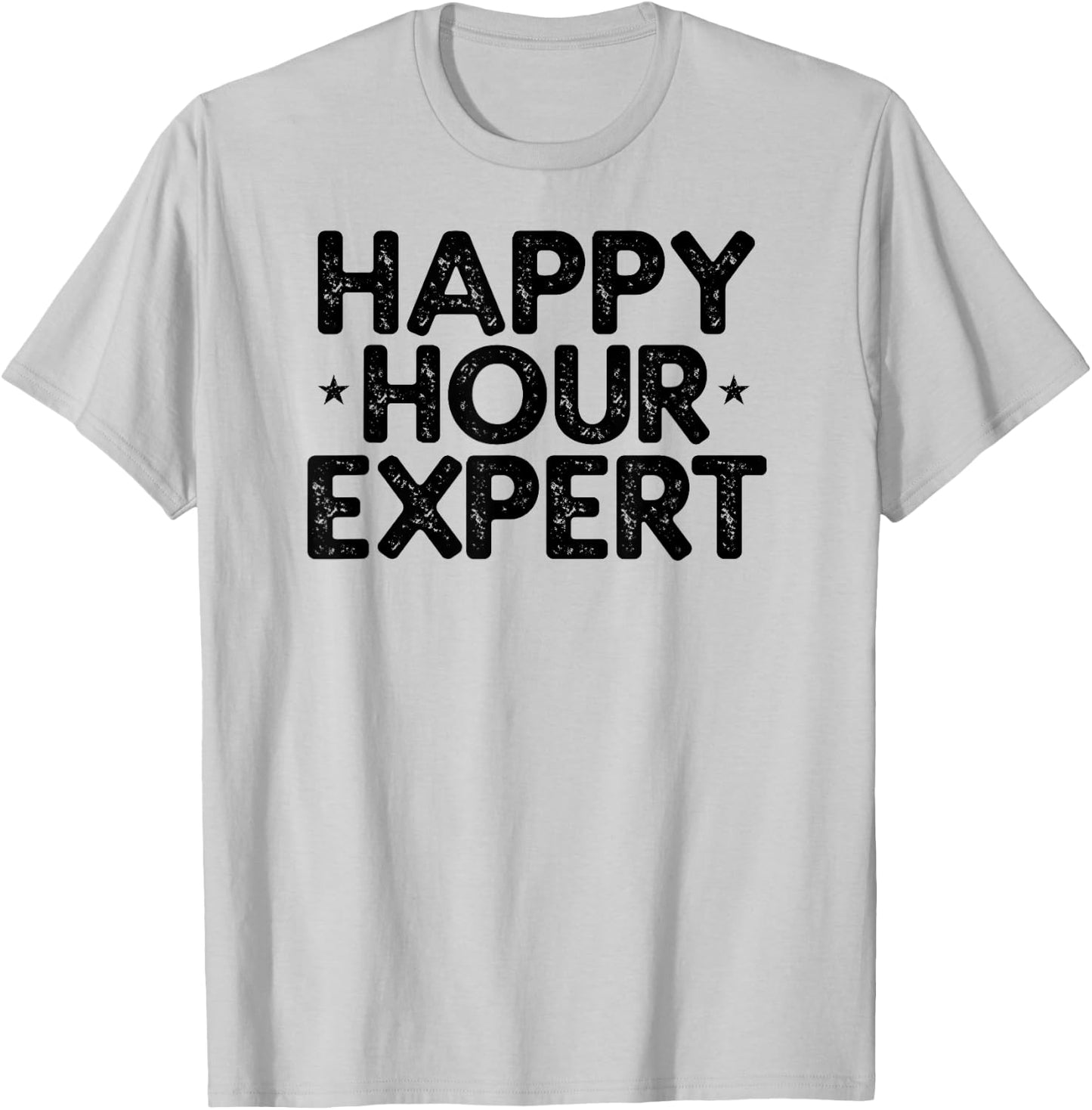 Happy Hour Expert Vintage T-Shirt - T-Shirt | Ash