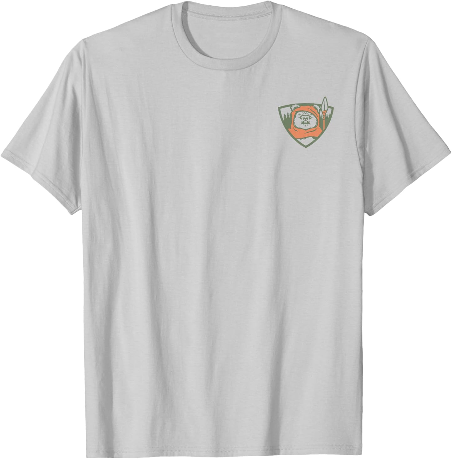 Star Wars Ewok Park Ranger Endor Forest Front & Back T-Shirt - T-Shirt | Ash