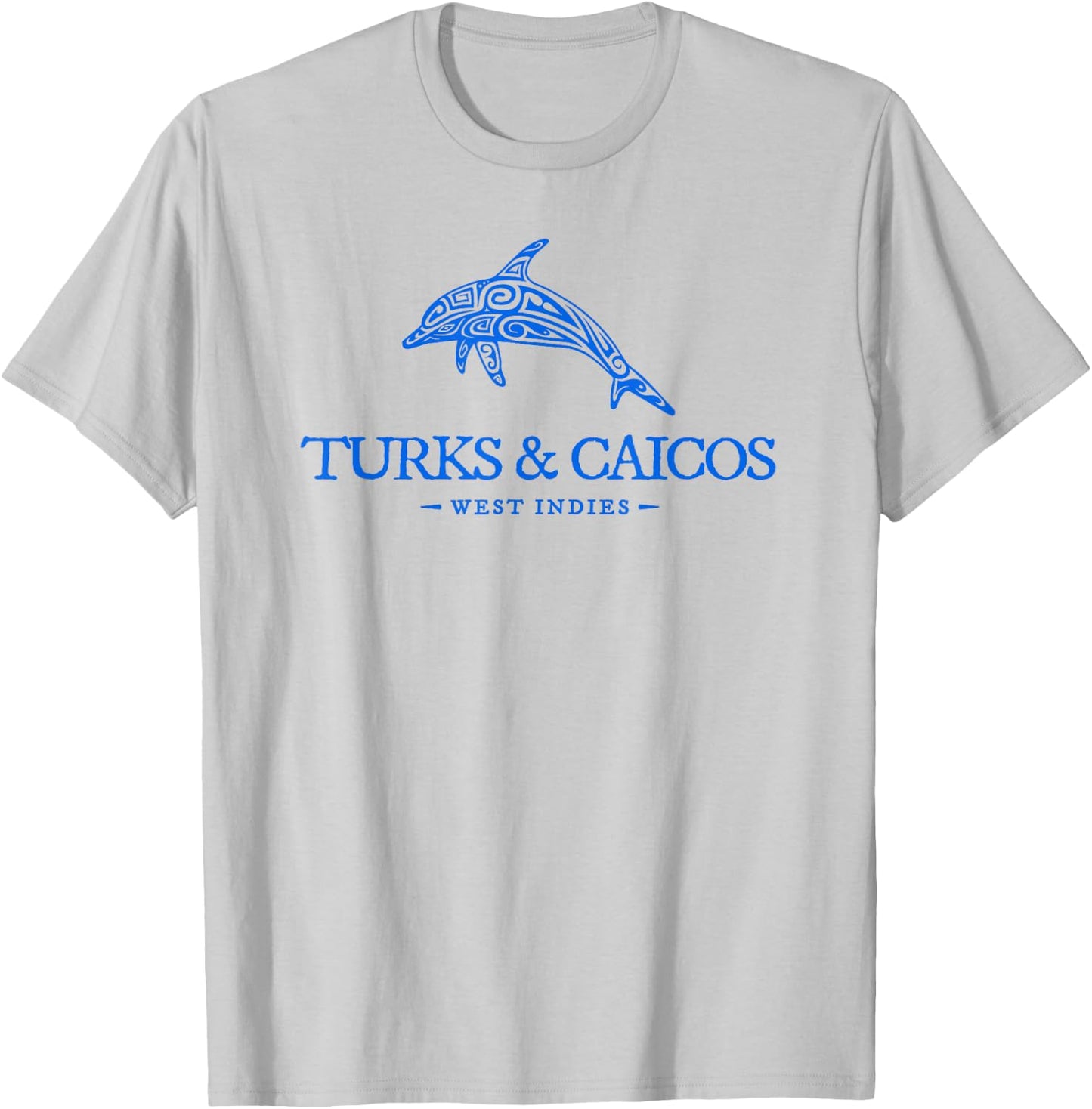 Turks and Caicos Islands Dolphin Boys Girls Cruise Souvenir T-Shirt - T-Shirt | Ash